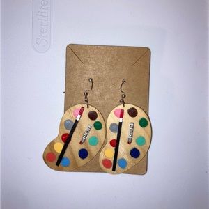 Paint palette earrings!